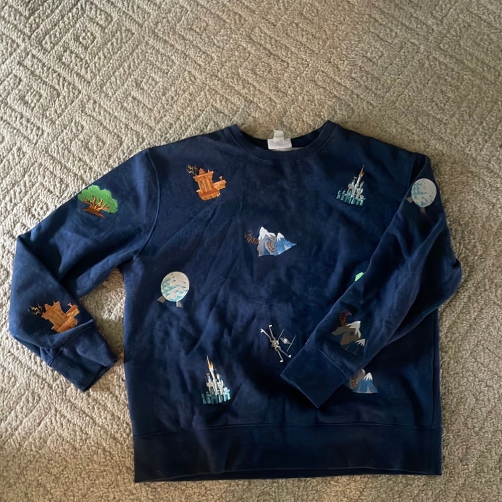 Disney embroidery ride sweatshirt